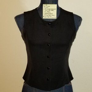 ✅Preview Collection XS Silk Black Top High Gloss Shiny Buttons #778, B14